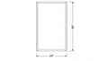 Shaker White- REP24X96 technical diagram