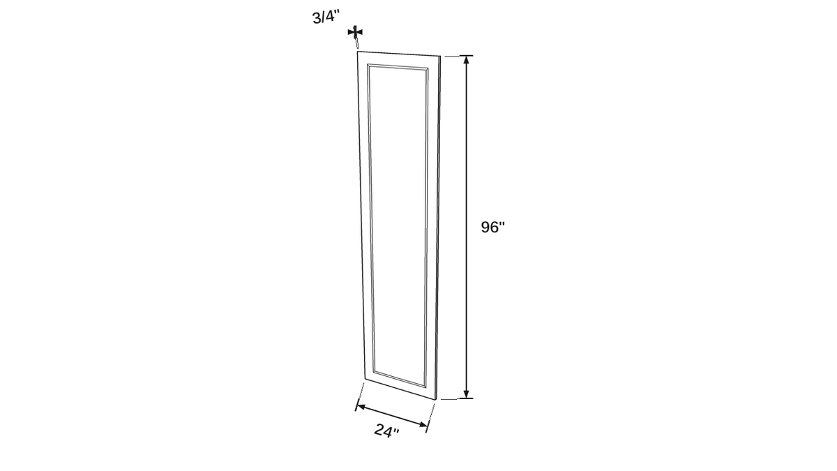 Shaker White- REP24X96 technical diagram