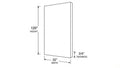 Shaker White- REP32X120 technical diagram