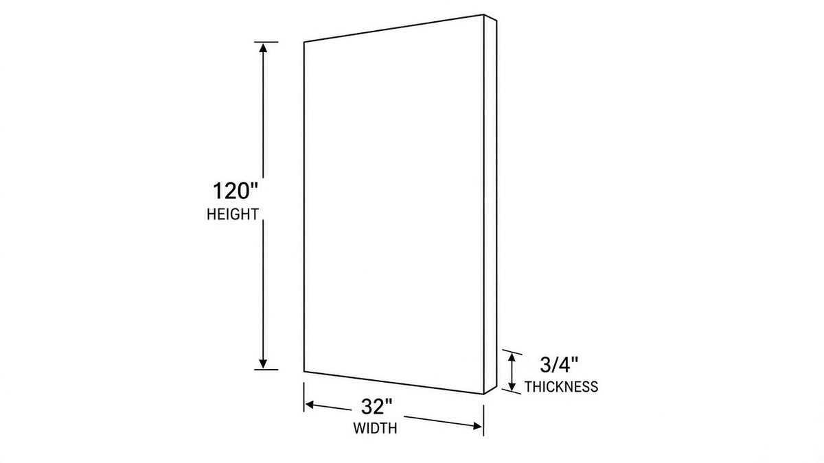 Shaker White- REP32X120 technical diagram