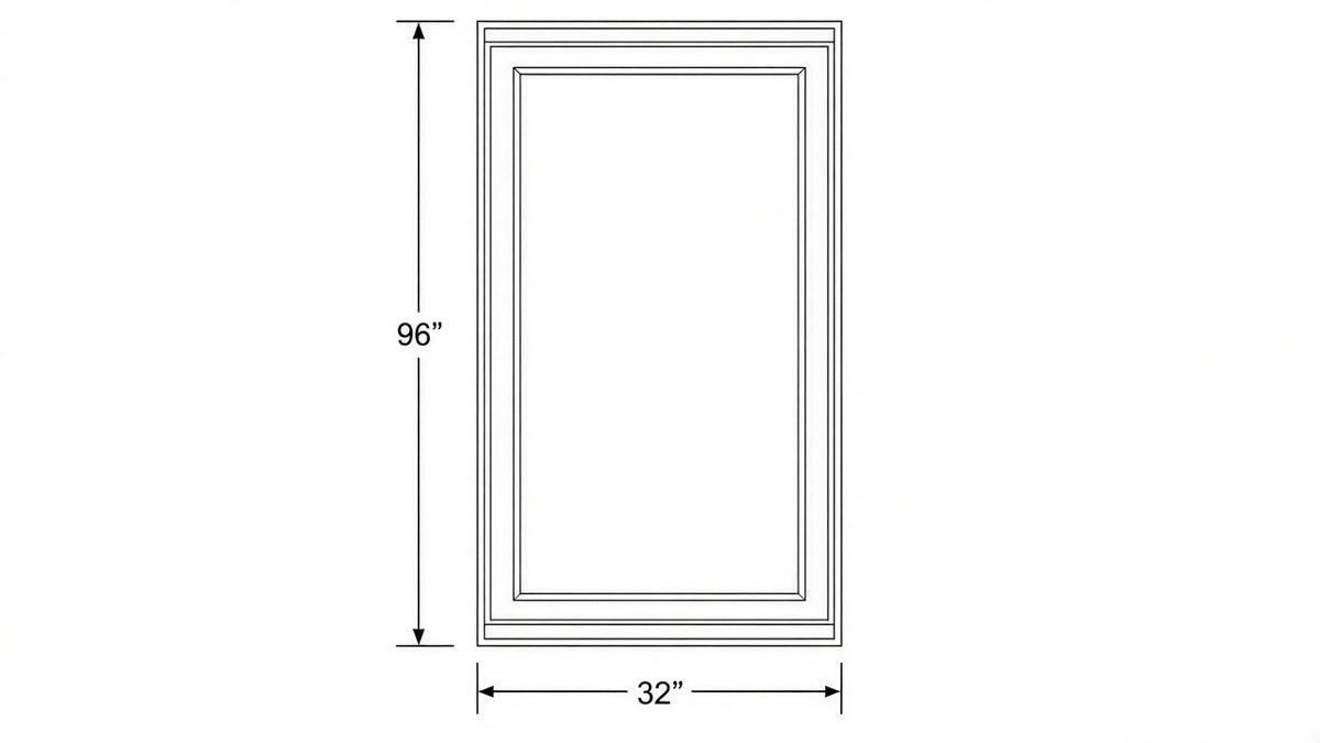 Shaker White- REP32X96 technical diagram