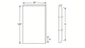 Shaker White- RP24X120 technical diagram