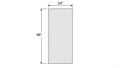 Shaker White- RP24X96 technical diagram