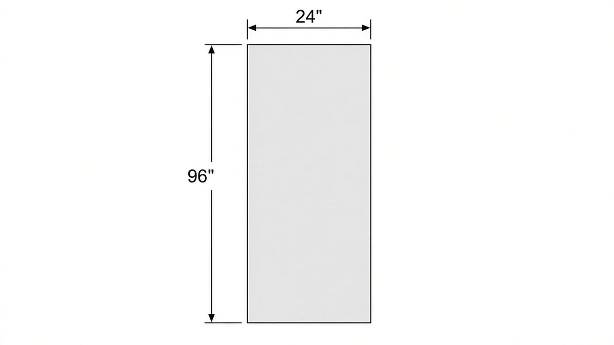 Shaker White- RP24X96 technical diagram