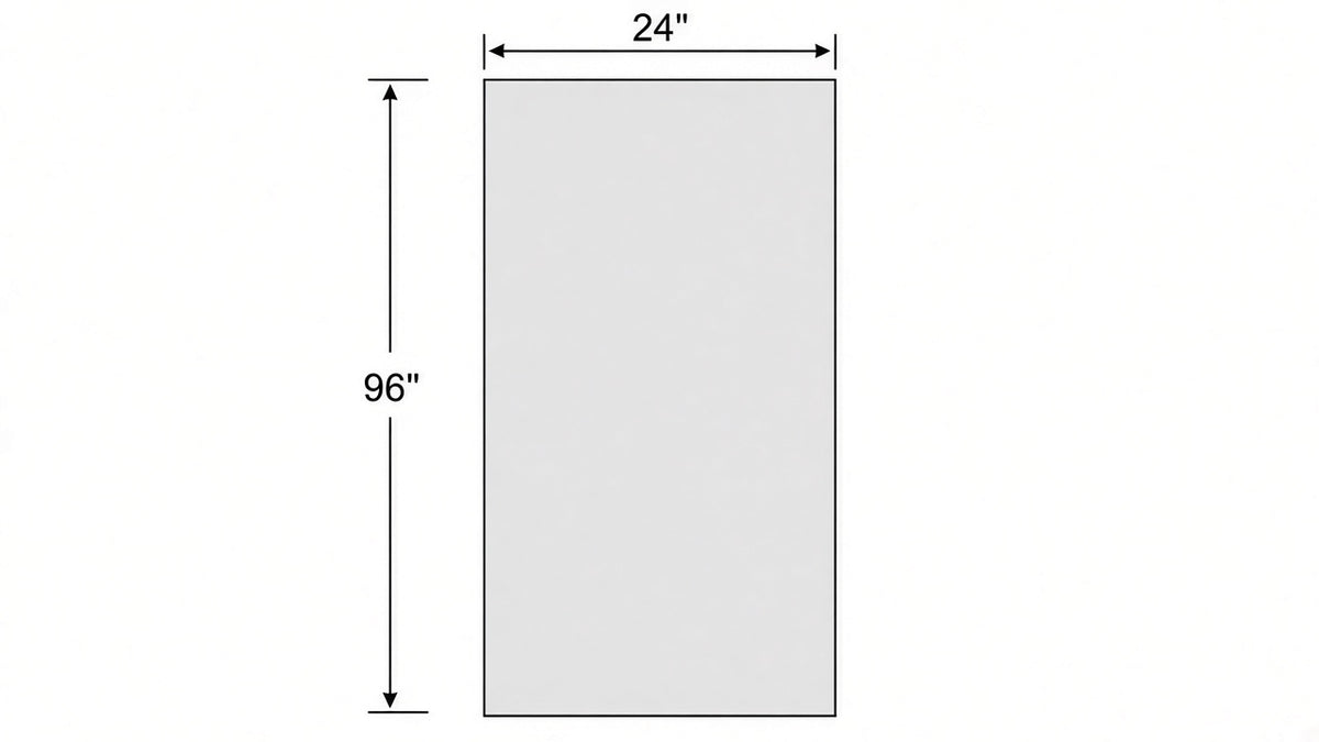 Shaker White- RP324X96 technical diagram