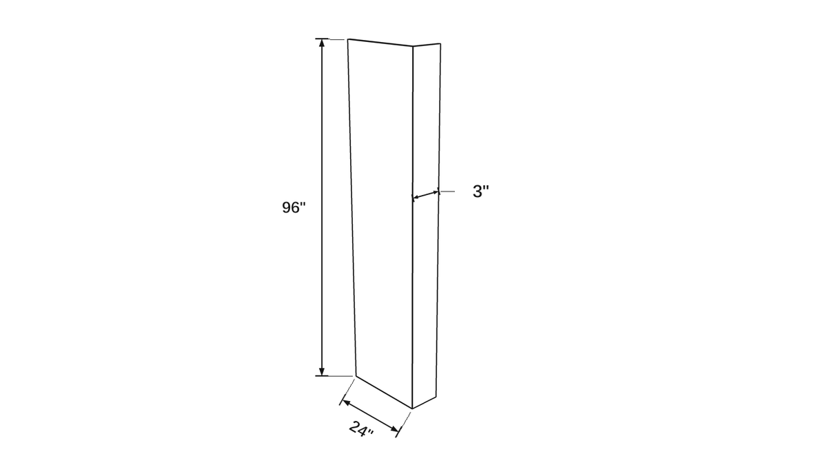 Shaker White- RP324X96 technical diagram