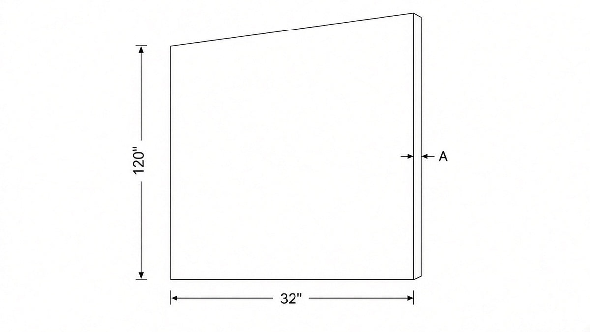 Shaker White- RP332X120 technical diagram