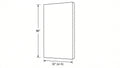 Shaker White- RP332X96 technical diagram