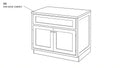 Shaker White- SB30 technical diagram