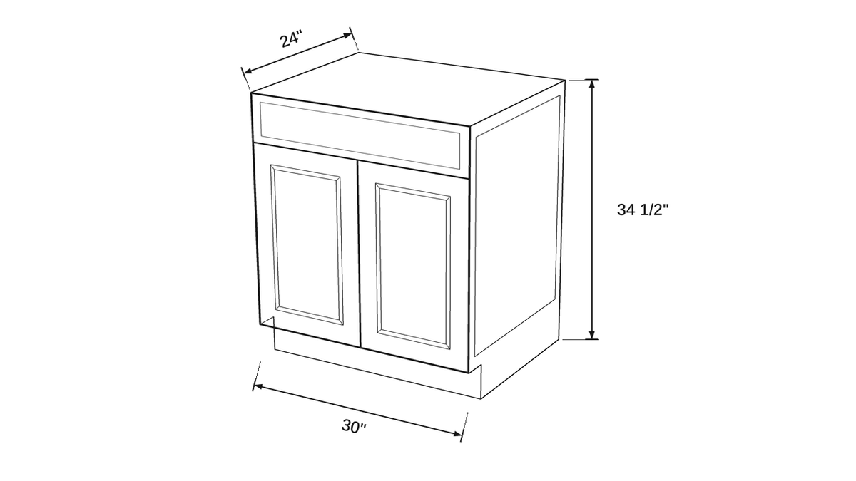 Shaker White- SB30 technical diagram