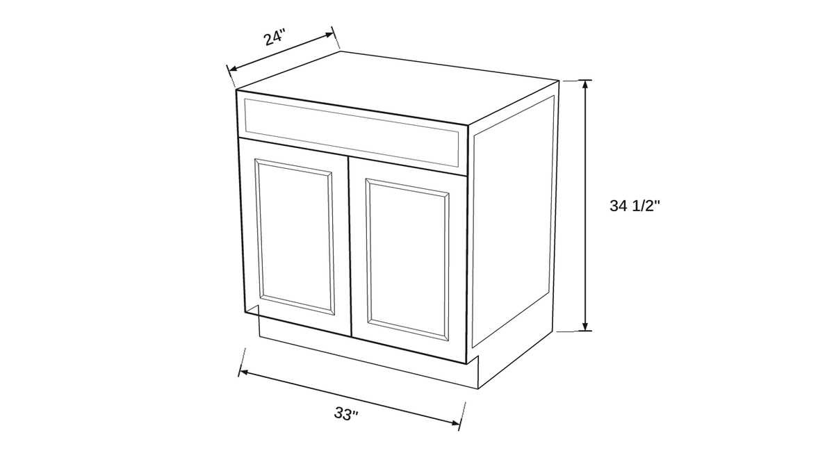 Shaker White- SB33 technical diagram