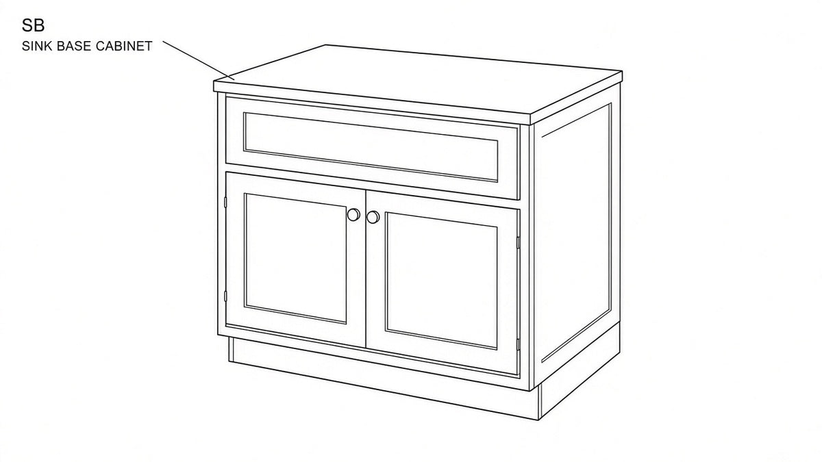 Shaker White- SB36 technical diagram
