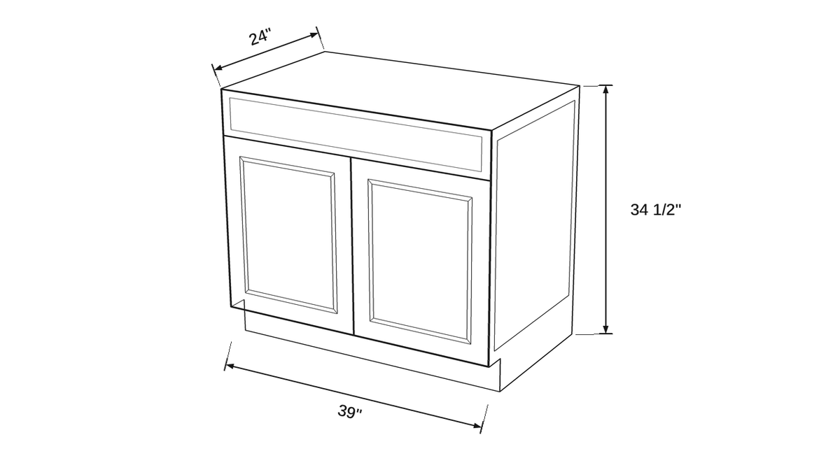 Shaker White- SB39 technical diagram