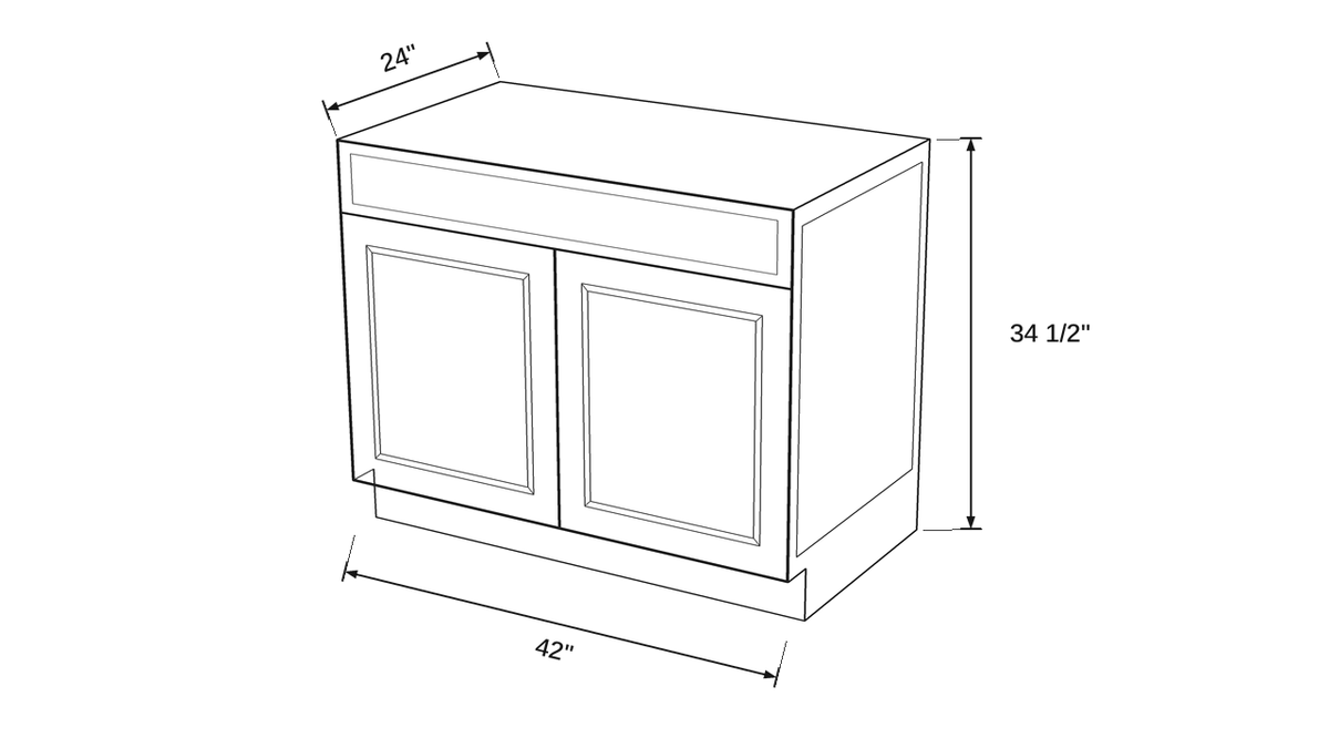 Shaker White- SB42 technical diagram