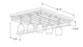 Shaker White- SGH3612 technical diagram