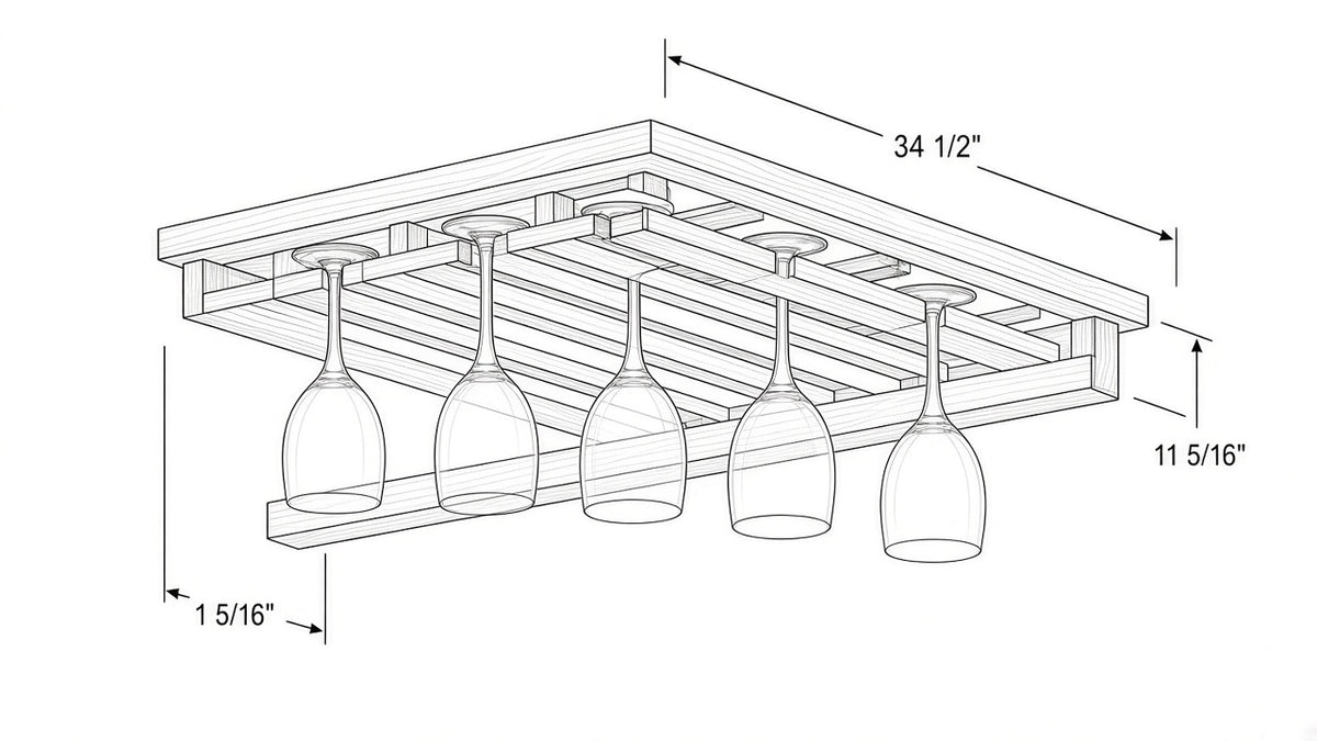 Shaker White- SGH3612 technical diagram