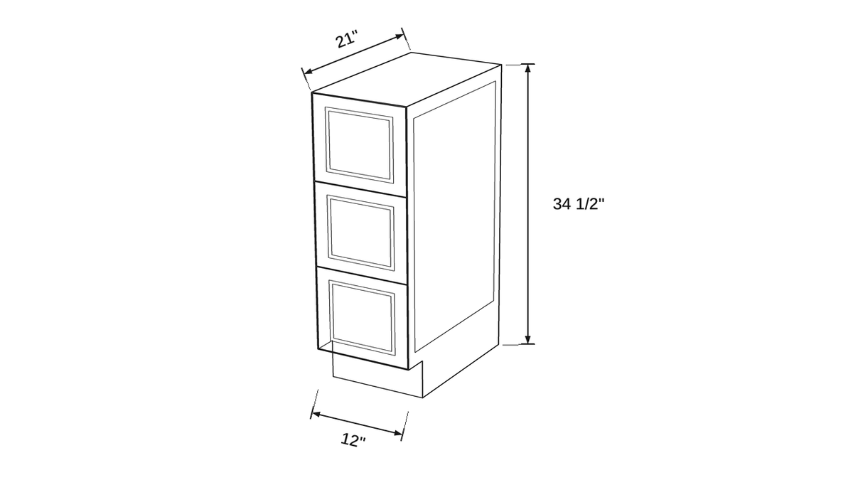 Shaker White- VDB12 technical diagram