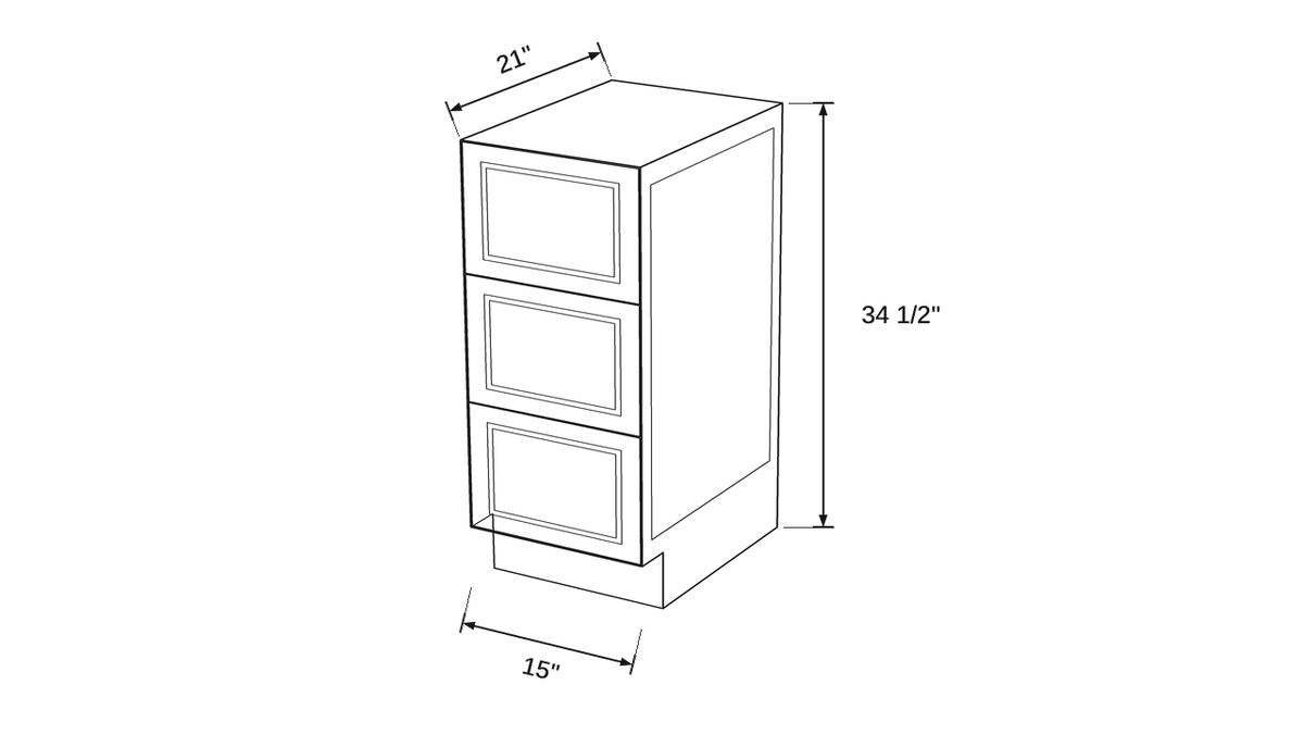 Shaker White- VDB15 technical diagram
