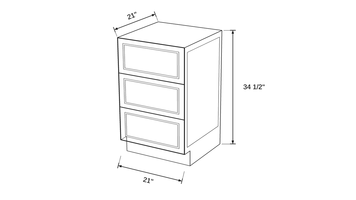 Shaker White- VDB21 technical diagram