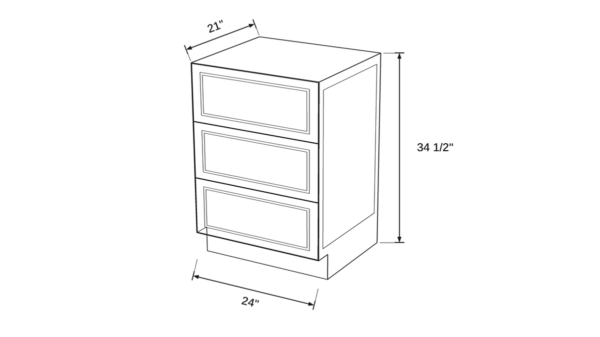 Shaker White- VDB24 technical diagram