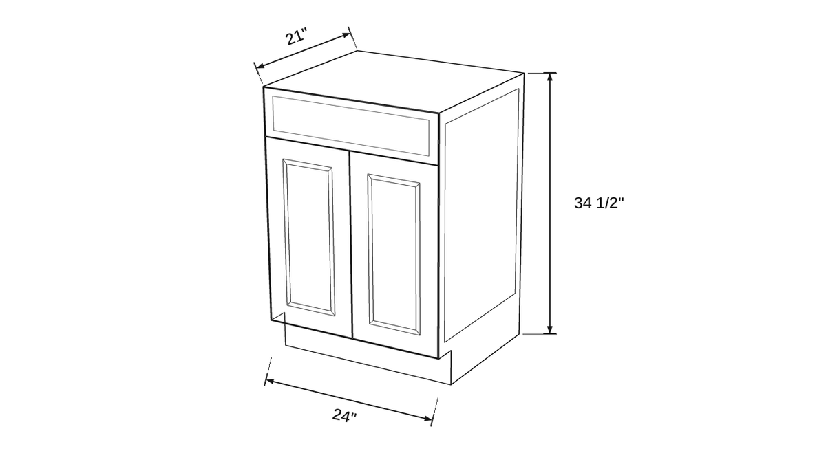 Shaker White- VSB24 technical diagram