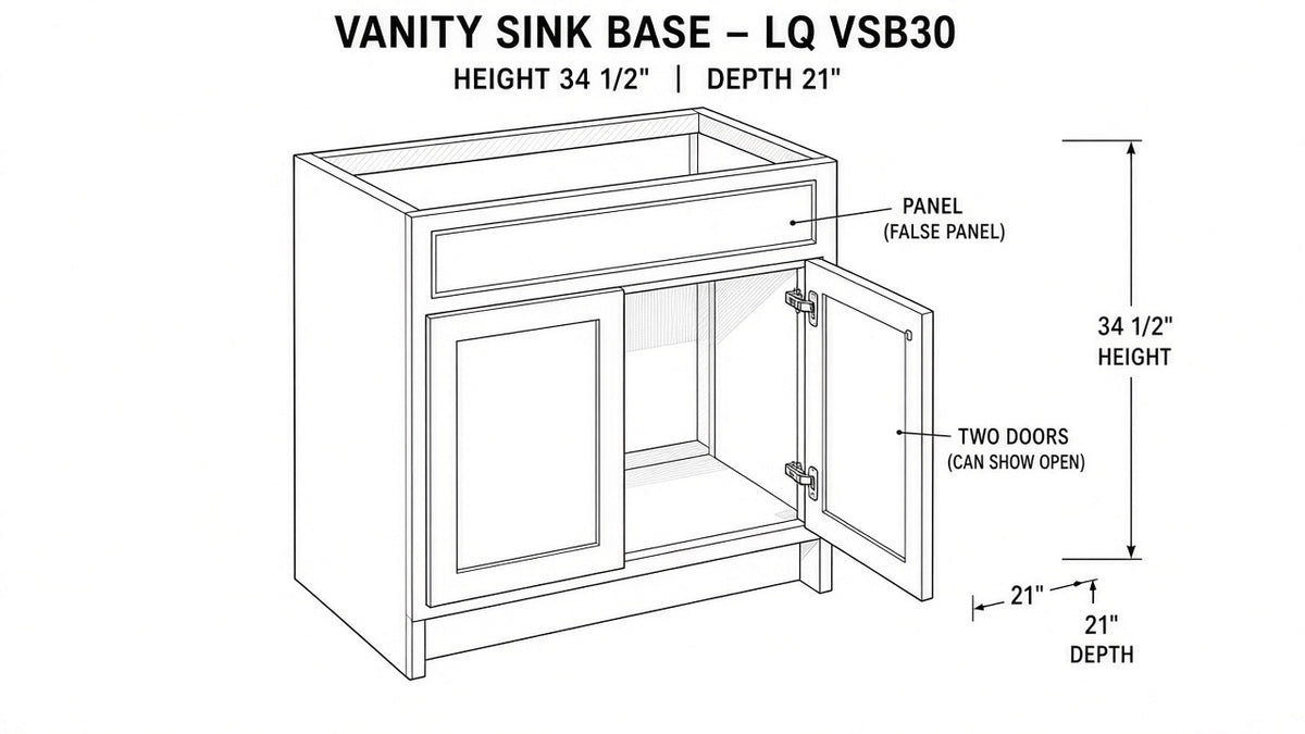 Shaker White- VSB27 technical diagram