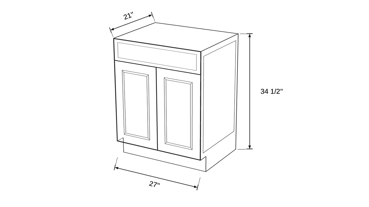 Shaker White- VSB27 technical diagram