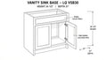 Shaker White- VSB30 technical diagram