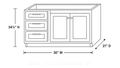 Shaker White- VSDB30L technical diagram