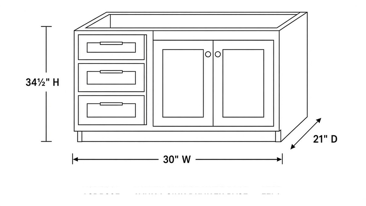 Shaker White- VSDB30L technical diagram