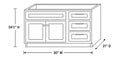 Shaker White- VSDB30R technical diagram