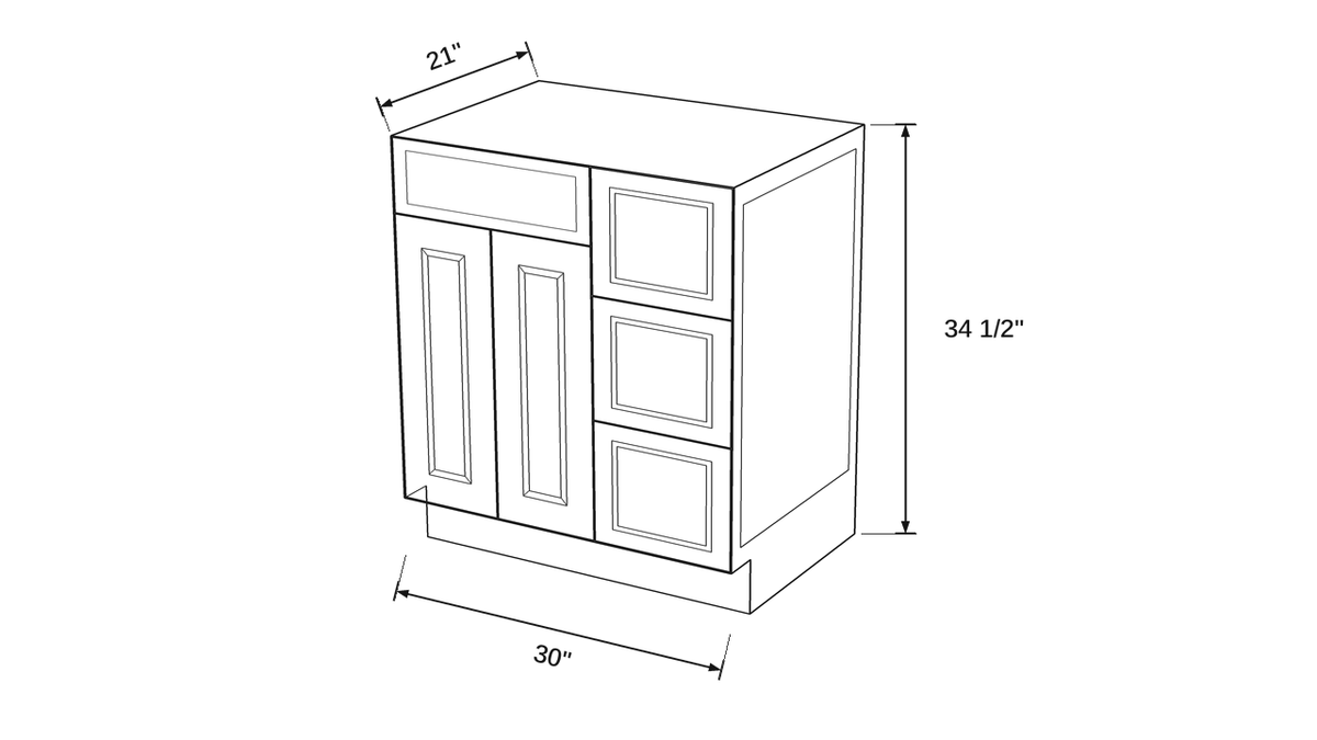 Shaker White- VSDB30R technical diagram