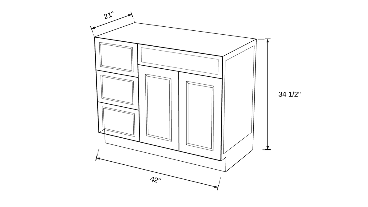 Shaker White- VSDB42L technical diagram