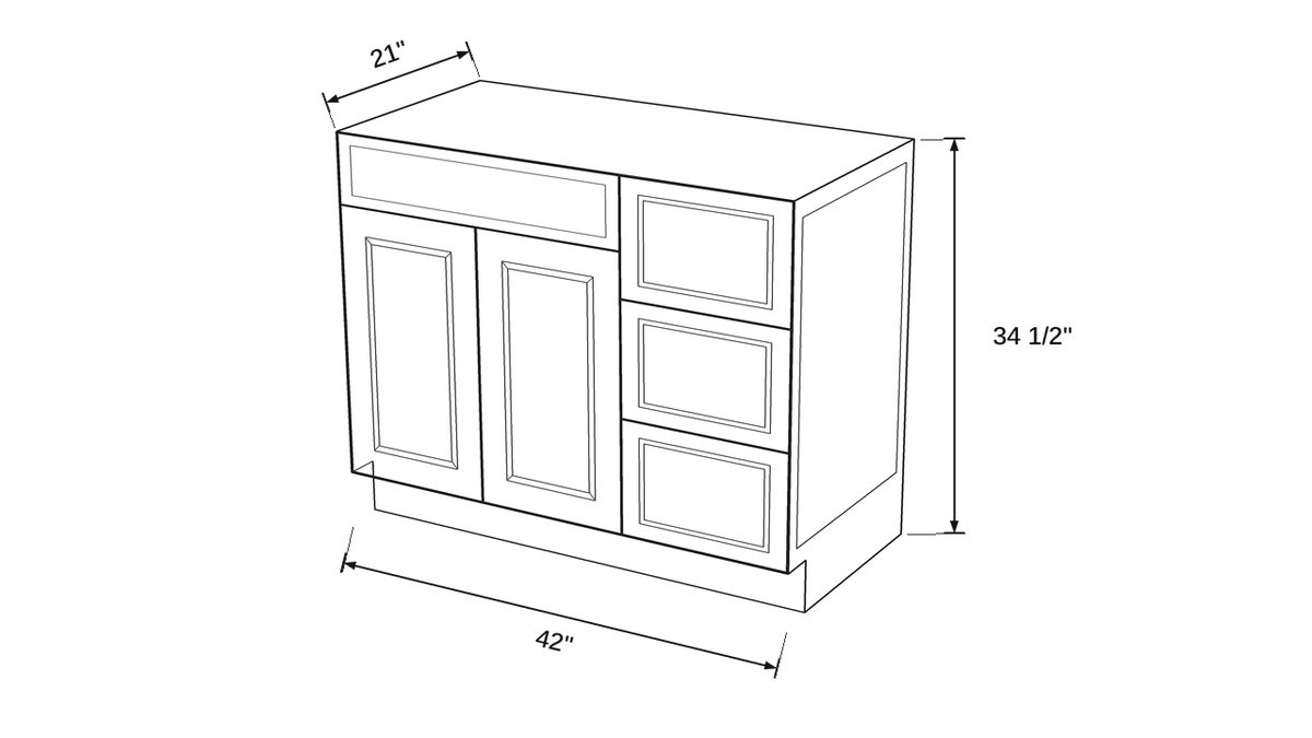 Shaker White- VSDB42R technical diagram