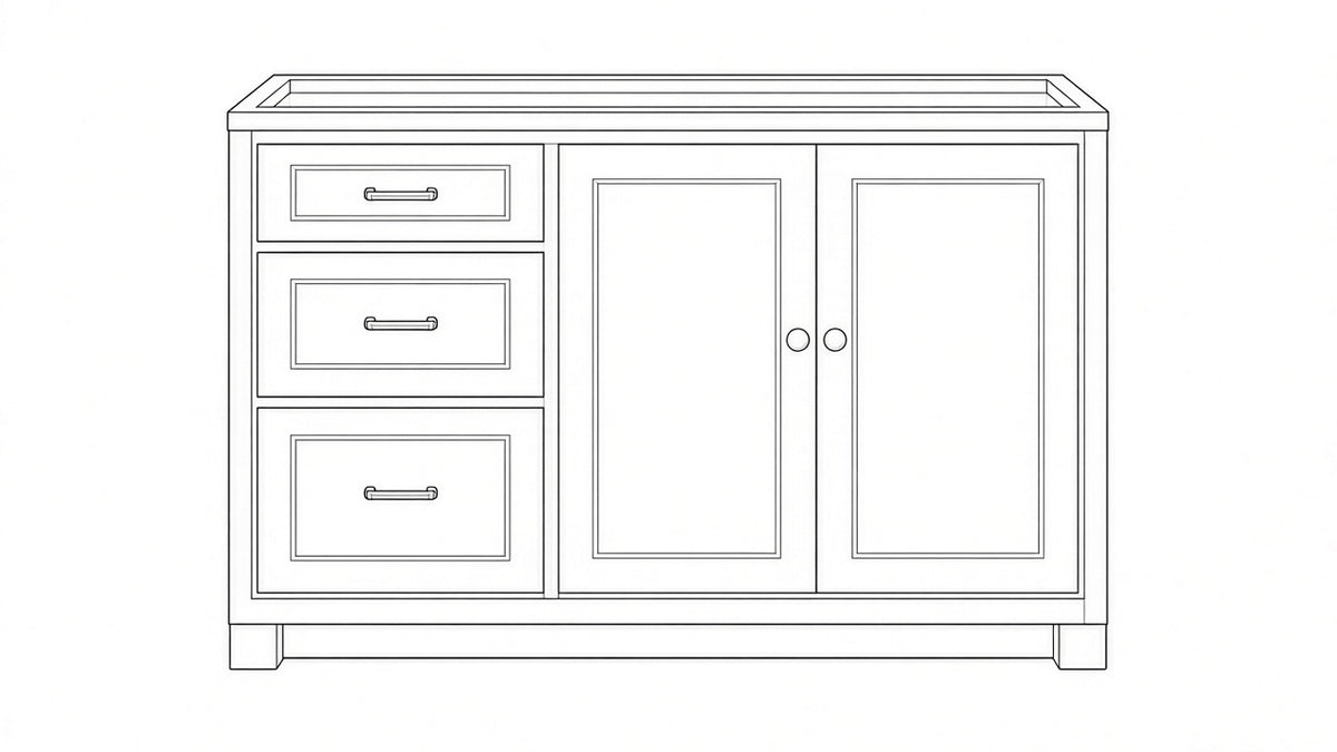Shaker White- VSDB48 technical diagram