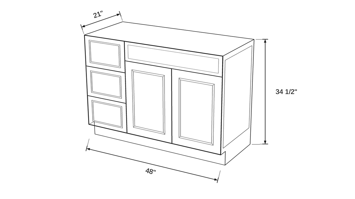 Shaker White- VSDB48 technical diagram