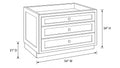 Shaker White- VSDB54 technical diagram