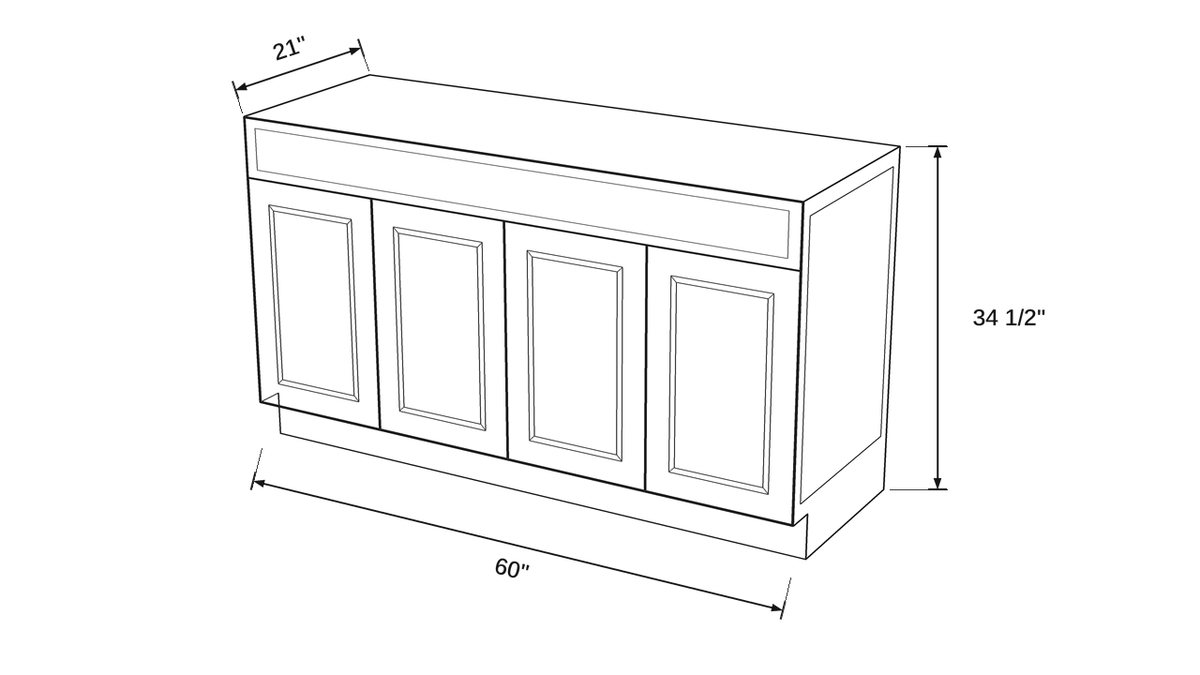 Shaker White- VSDB60 technical diagram