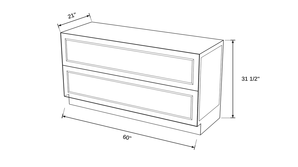 Shaker White- VSDD60 technical diagram