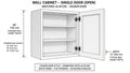 Shaker White- W1230 technical diagram