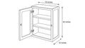 Shaker White- W1242 technical diagram