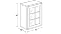 Shaker White- W1542 GD technical diagram