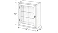 Shaker White- W1842 GD technical diagram