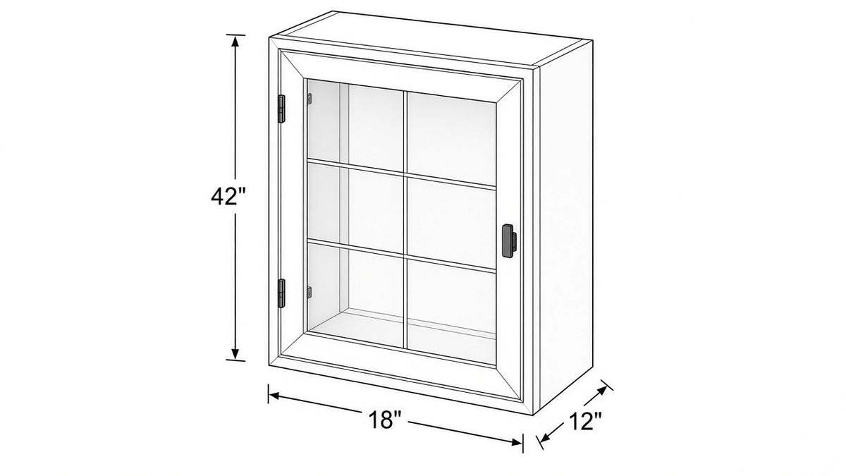 Shaker White- W1842 GD technical diagram