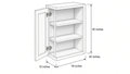 Shaker White- W1842 technical diagram