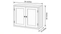 Shaker White- W2430 technical diagram
