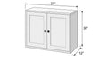 Shaker White- W2730 technical diagram