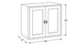 Shaker White- W3030 technical diagram