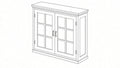 Shaker White- W3042 GD technical diagram