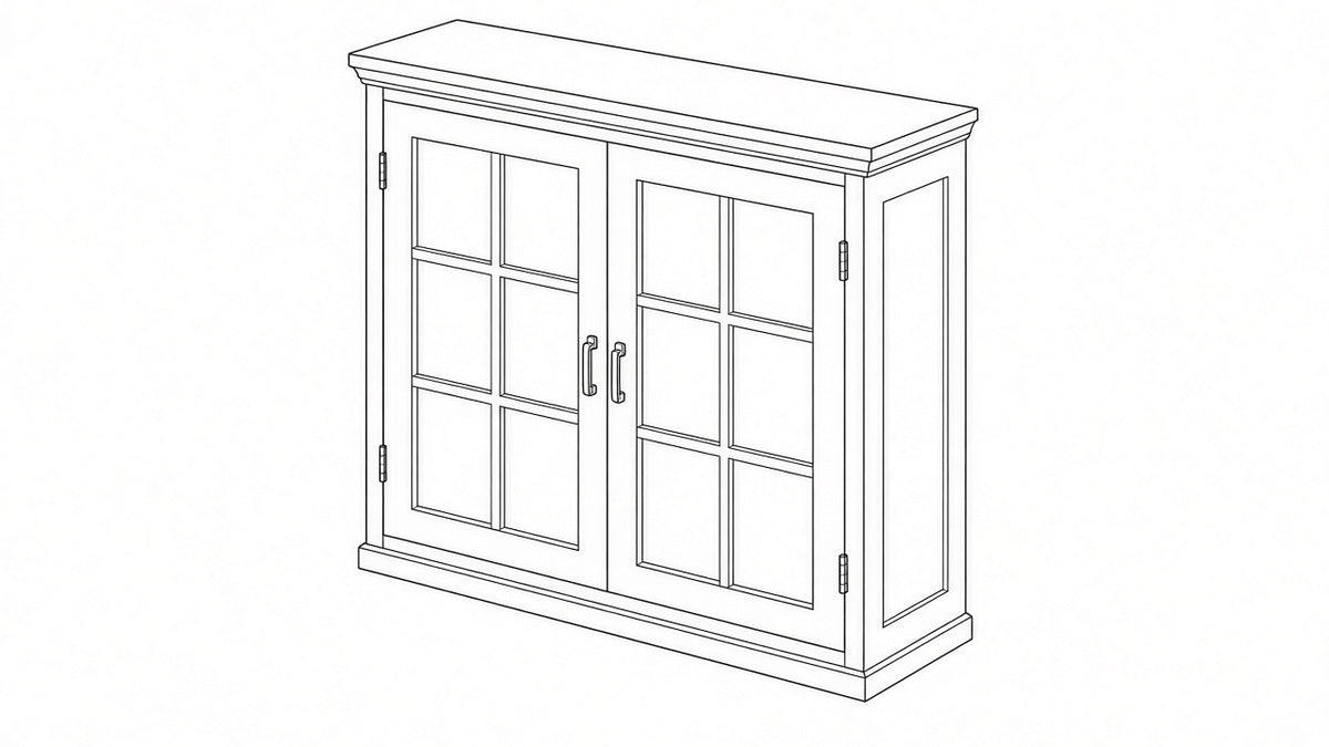 Shaker White- W3042 GD technical diagram